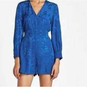 Zara Blue Long Sleeve Romper